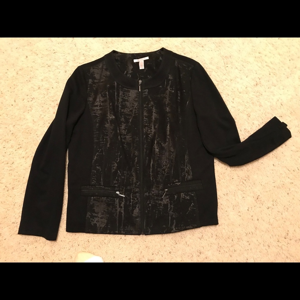 JM collection Black Pant Jacket